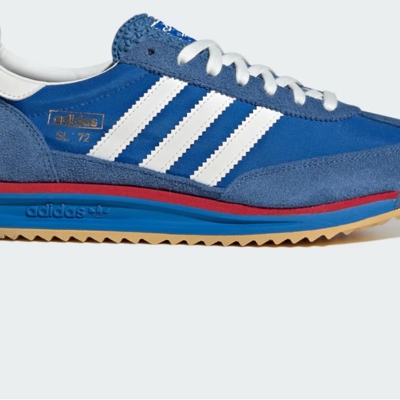 Adidas Royal Blue and White SL 72 Sneakers - Picture 5 of 8